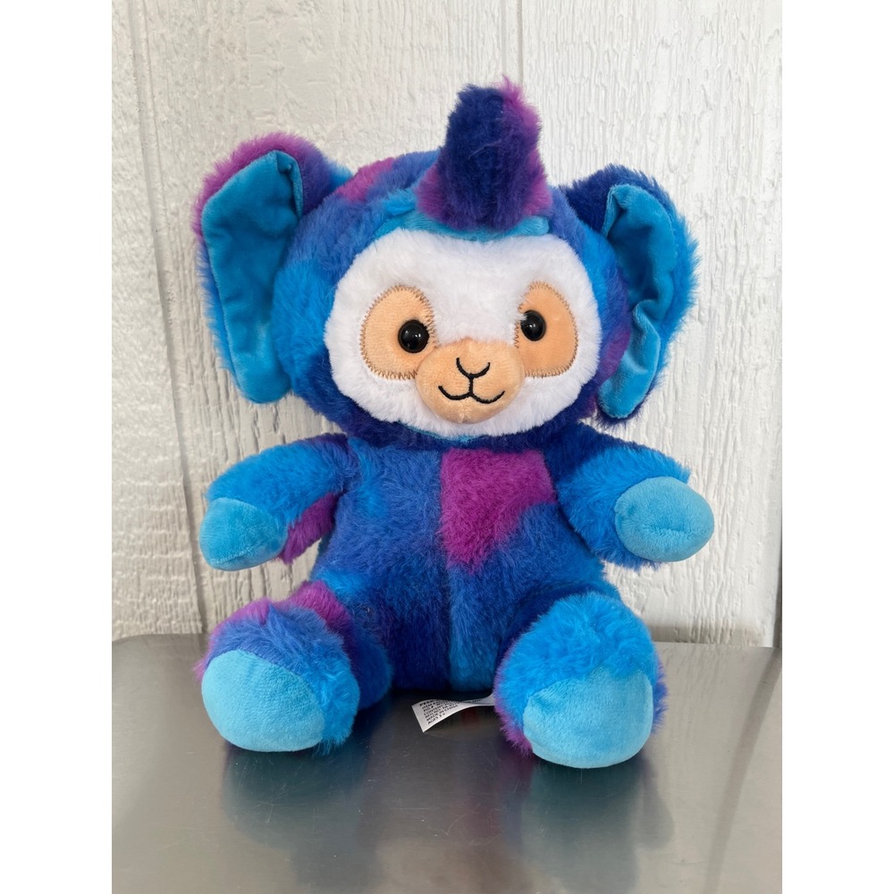 Peek A Boo Plush Toy‎ Blue Purple Unicorn Horn Monster Stuffed Animal